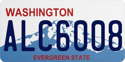 WA license plate ALC6008