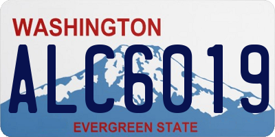 WA license plate ALC6019