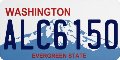 WA license plate ALC6150