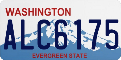 WA license plate ALC6175