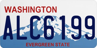 WA license plate ALC6199