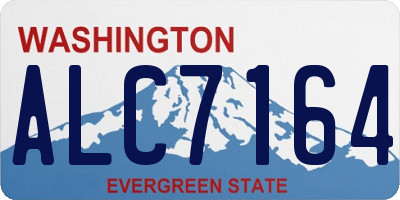 WA license plate ALC7164