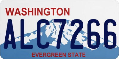 WA license plate ALC7266