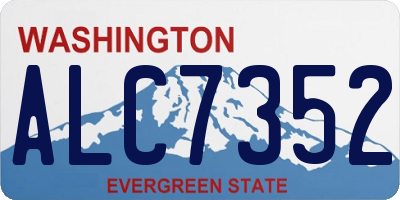 WA license plate ALC7352