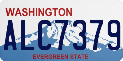 WA license plate ALC7379