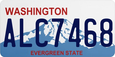 WA license plate ALC7468