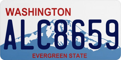 WA license plate ALC8659