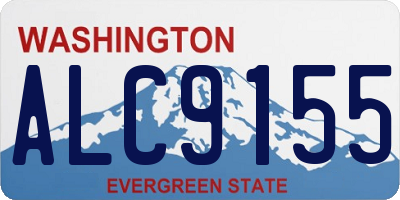 WA license plate ALC9155