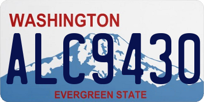 WA license plate ALC9430