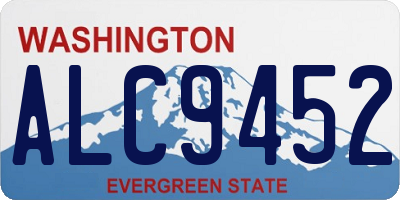 WA license plate ALC9452
