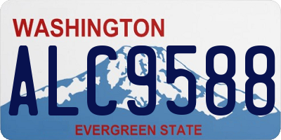 WA license plate ALC9588