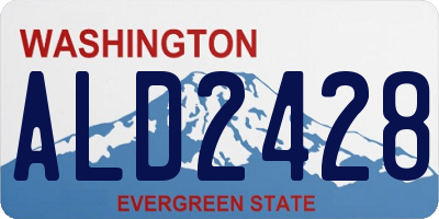 WA license plate ALD2428