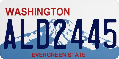 WA license plate ALD2445