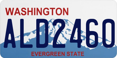 WA license plate ALD2460