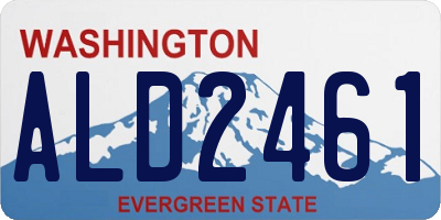 WA license plate ALD2461