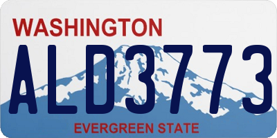 WA license plate ALD3773