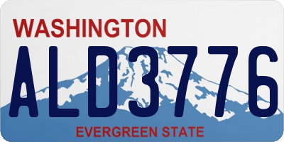 WA license plate ALD3776