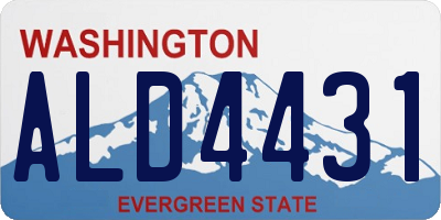 WA license plate ALD4431