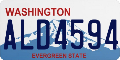 WA license plate ALD4594