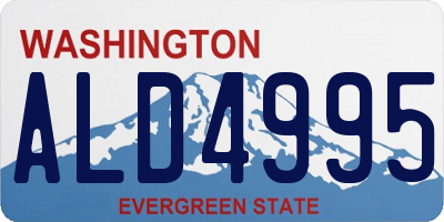 WA license plate ALD4995