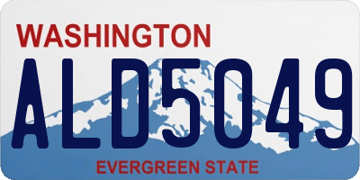 WA license plate ALD5049