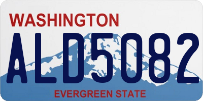 WA license plate ALD5082