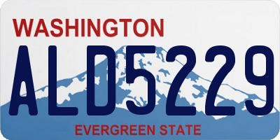WA license plate ALD5229