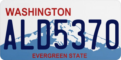 WA license plate ALD5370