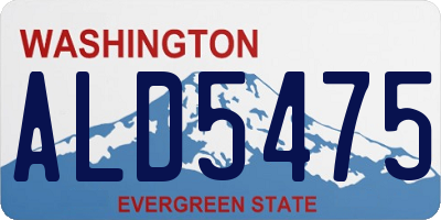 WA license plate ALD5475
