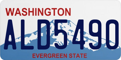 WA license plate ALD5490