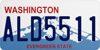 WA license plate ALD5511