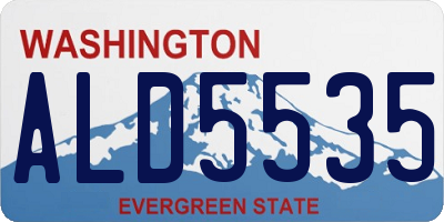 WA license plate ALD5535