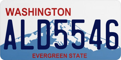 WA license plate ALD5546