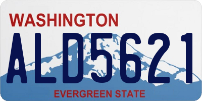 WA license plate ALD5621