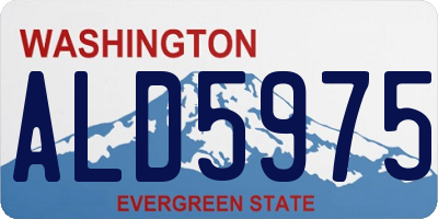 WA license plate ALD5975