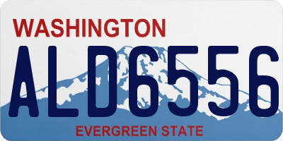 WA license plate ALD6556