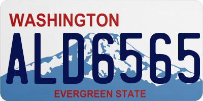 WA license plate ALD6565