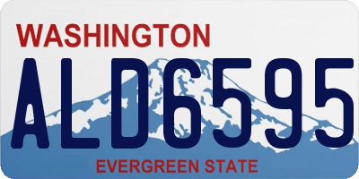 WA license plate ALD6595