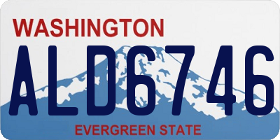WA license plate ALD6746