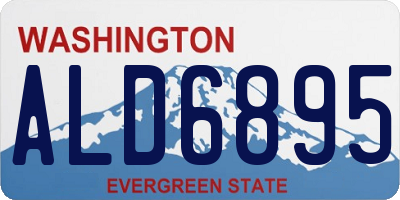 WA license plate ALD6895