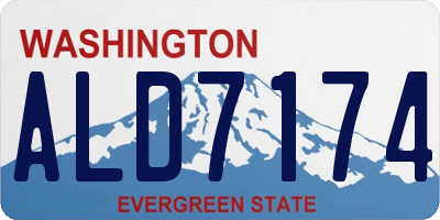 WA license plate ALD7174