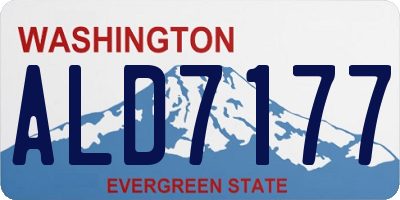 WA license plate ALD7177