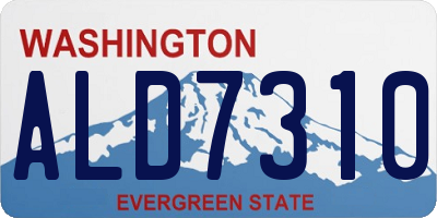 WA license plate ALD7310