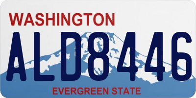 WA license plate ALD8446