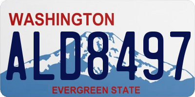 WA license plate ALD8497