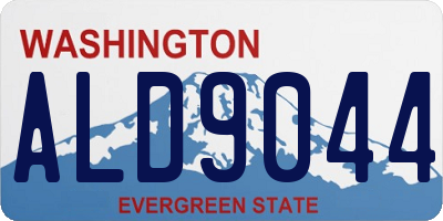 WA license plate ALD9044