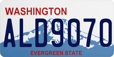 WA license plate ALD9070