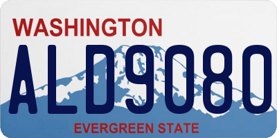 WA license plate ALD9080