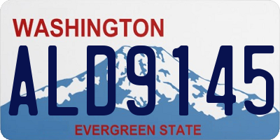 WA license plate ALD9145