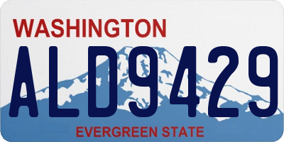 WA license plate ALD9429
